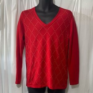 Tommy Hilfiger V neck longsleeve Sweater size M New